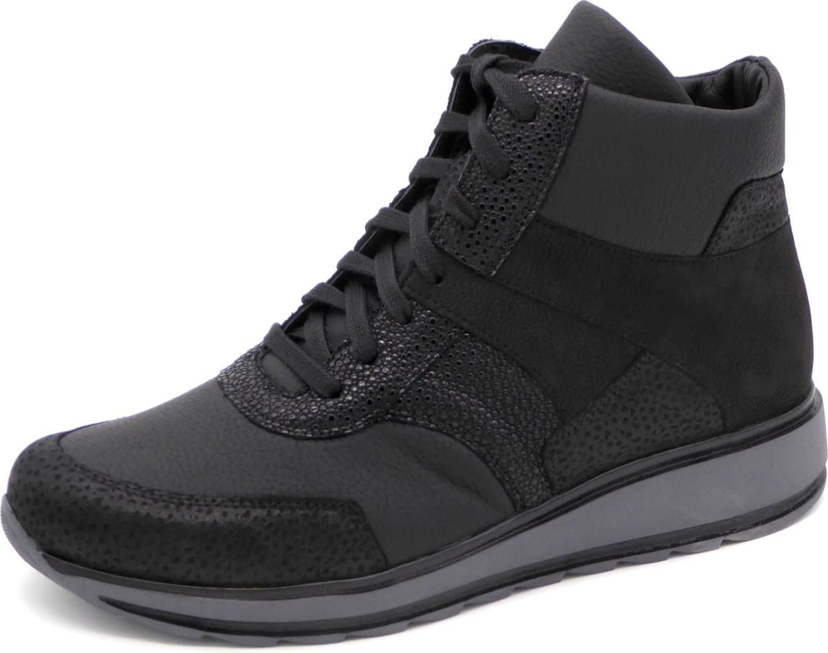 Durea Dames Veterboot - 9773-688-0637 Zwart - Wijdte K - Maat 5 (38)