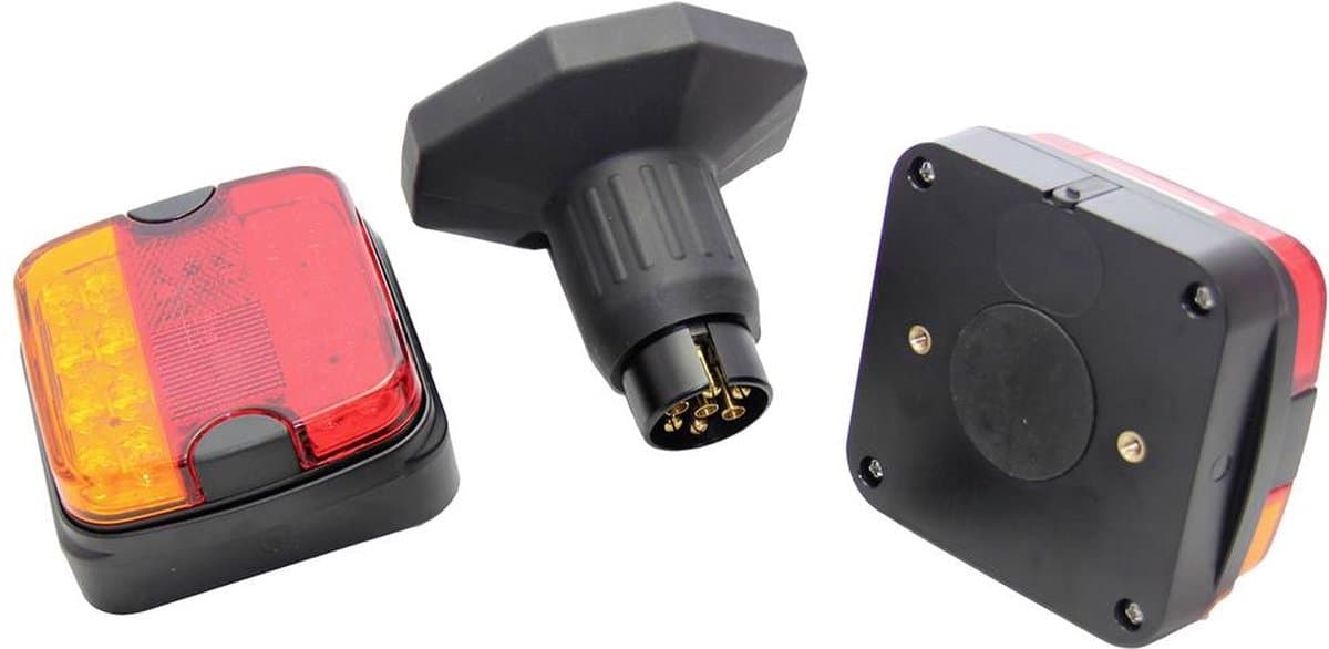Berger & SchrÃ¶ter Aanhangerverlichtingsset 7-polig Remlicht, Achterlicht, Knipperlicht 12 V/DC Bluetooth-verbinding, In