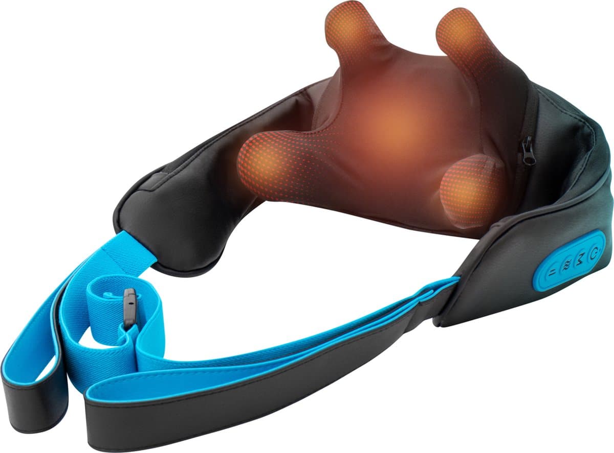 HoMedics Draadloze Massagekussen - Nekmassage - Kalmerende Warmte - Diepe Massage - Schoudermassage - USB C - NMS275H