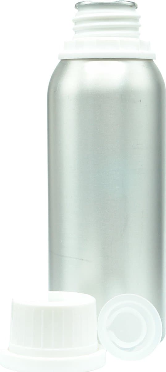 1x Lege Aluminium Fles Maximaal 280ml Leeg - Non Food - Flessen, Canisters met Schroefdop en Binnendop - Voor vloeistoffen - Garantiesluiting