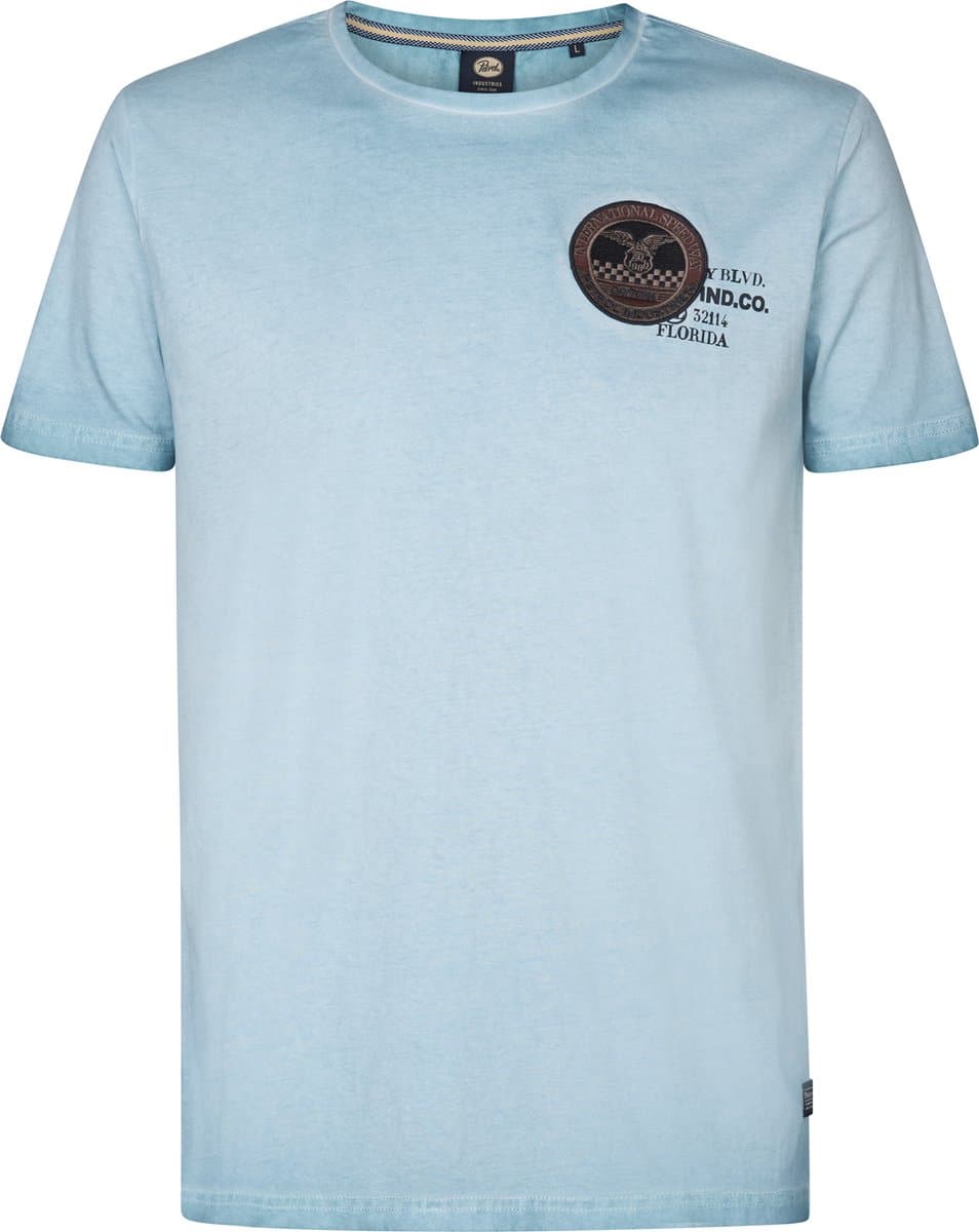 Petrol Industries - Heren Logo T-shirt Ponce - Blauw - Maat XL