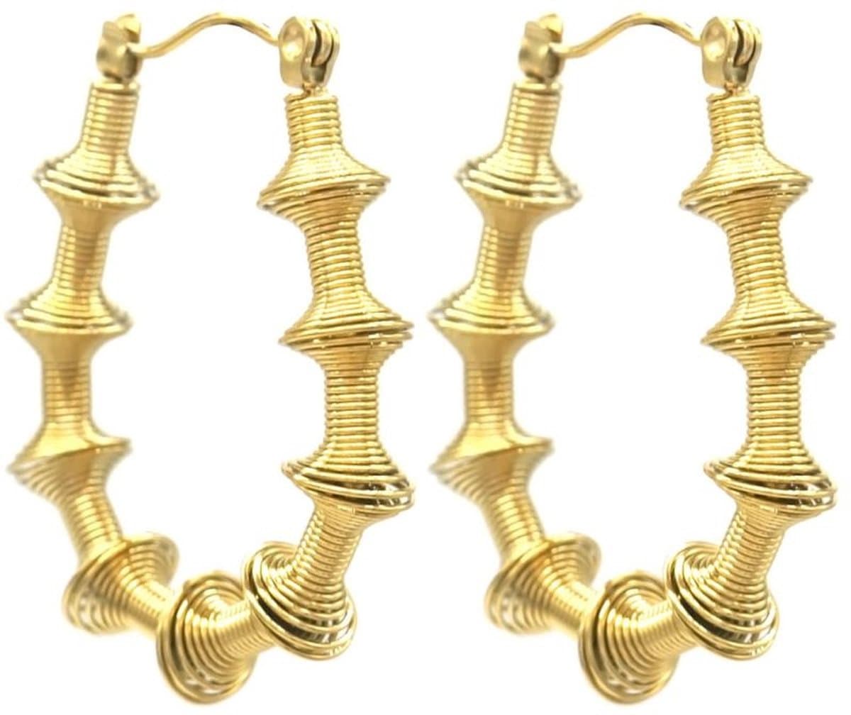 Oorbellen - oorringen - sieraad - oorsieraad - accessoire - goudkleurig - hip - trendy - tijdloos - chique - feest - cadeau - dames - vrouwen