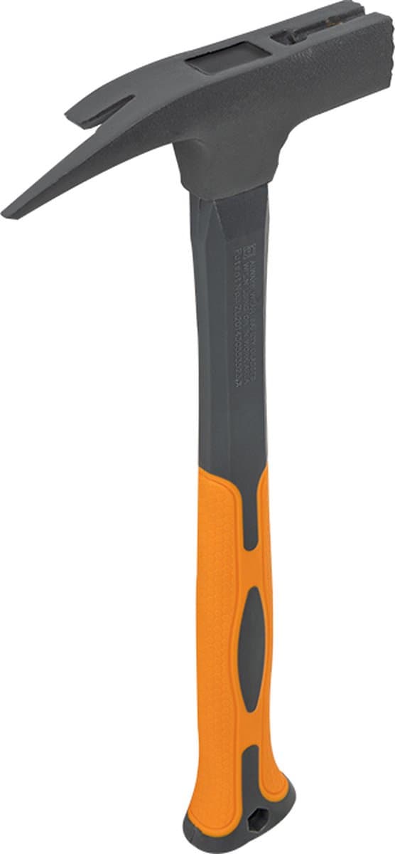 Bradas Lathamer – 600 g Kop – 34 cm – Fiberglas Handvat – Antislip Greep – Magnetische Spijkerhouder