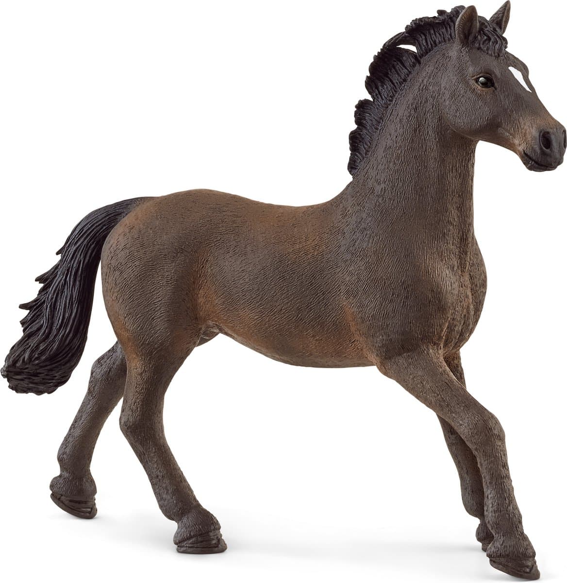 Schleich paardenclub Oldenburger hengst speelfiguur - bruin, 4 cm