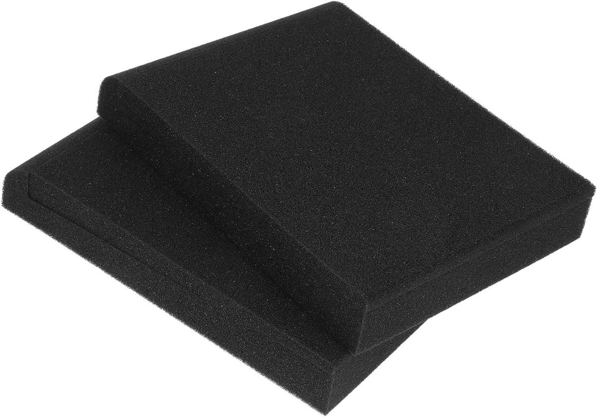 Luidspreker Isolatiekussens - Schuim Pads - Verbeter Geluid - Trillingsdempend Ontwerp - 28 x 20 cm - Zwart