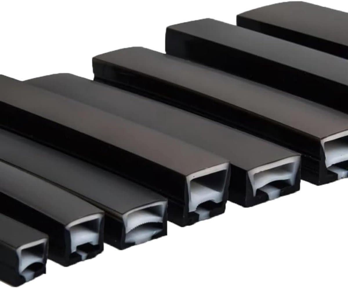 Siliconen Buis - LED Kanaal - Verlichting Installeren - Waterdicht Ontwerp - 20x20mm 2 Meter - Zwart