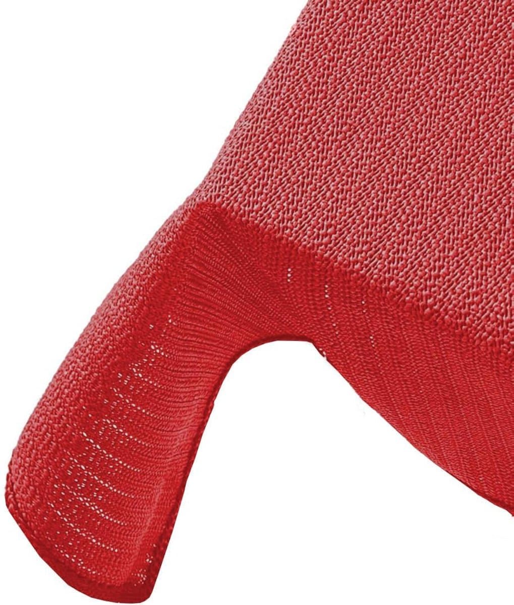 PromoHome Tuintafelkleed 130x220 cm Rechthoekig – Outdoor Tafelkleed met Franjes – Antislip & Weerbestendig Tafelzeil voor Tuin, Balkon en Terras – Rood
