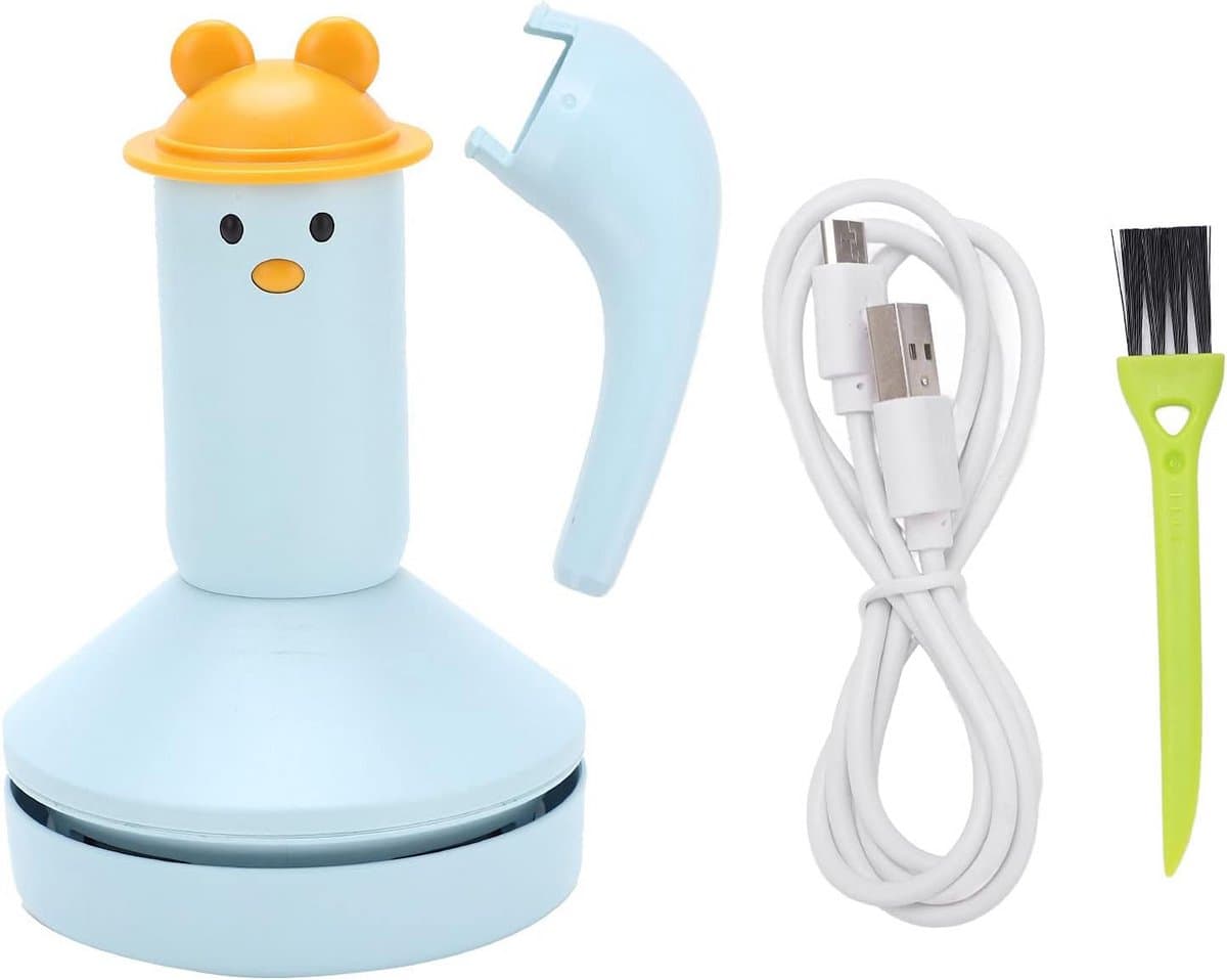 Draadloze USB-bureau-stofzuiger met lithiumbatterij en krachtige motor voor stof en kruimels