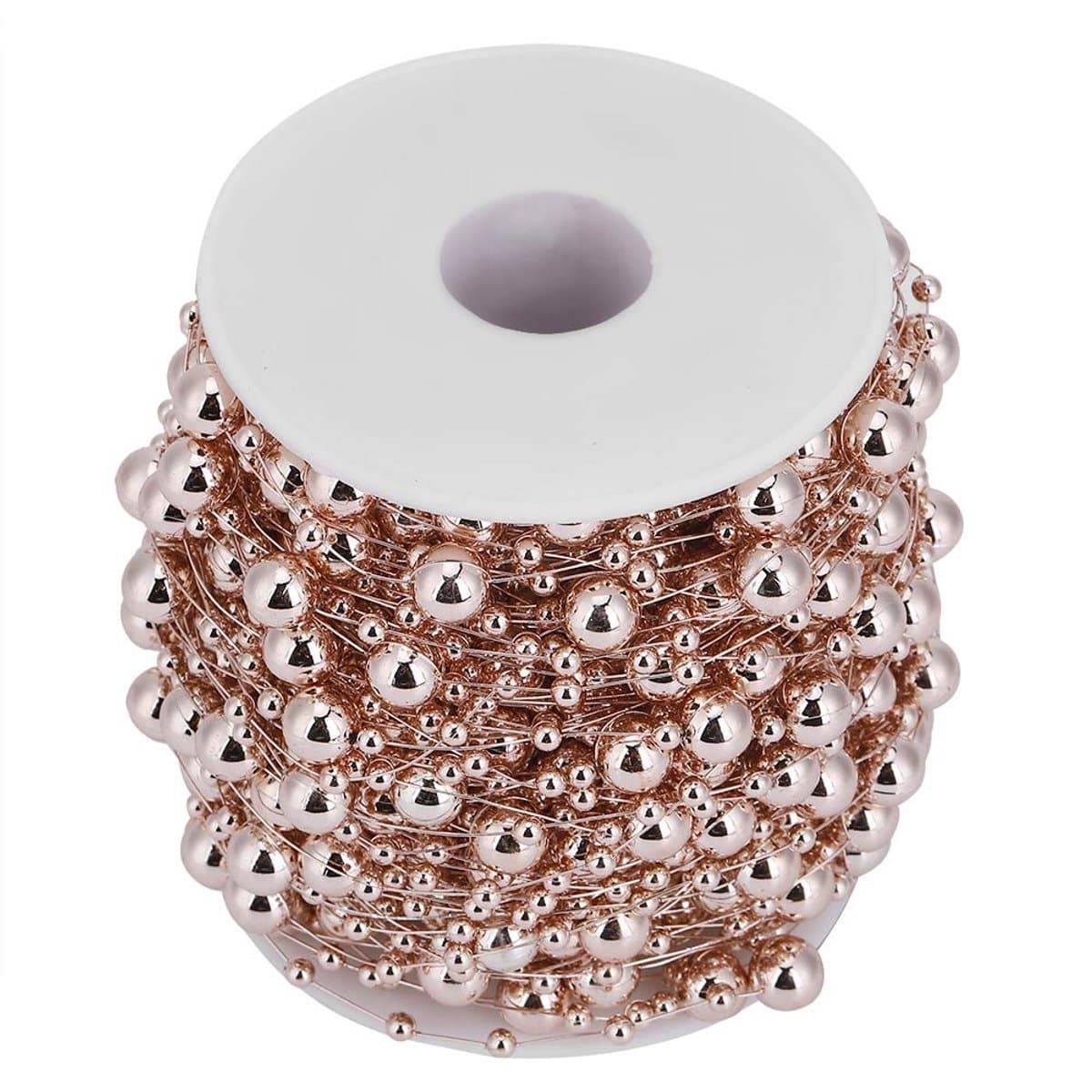 Dailygoods- Parelketting Glanzend - Kralenketting - DIY Decoratie - Huwelijksdecoraties - Kerstmis - Hoogwaardig ABS - Decoratiedraad