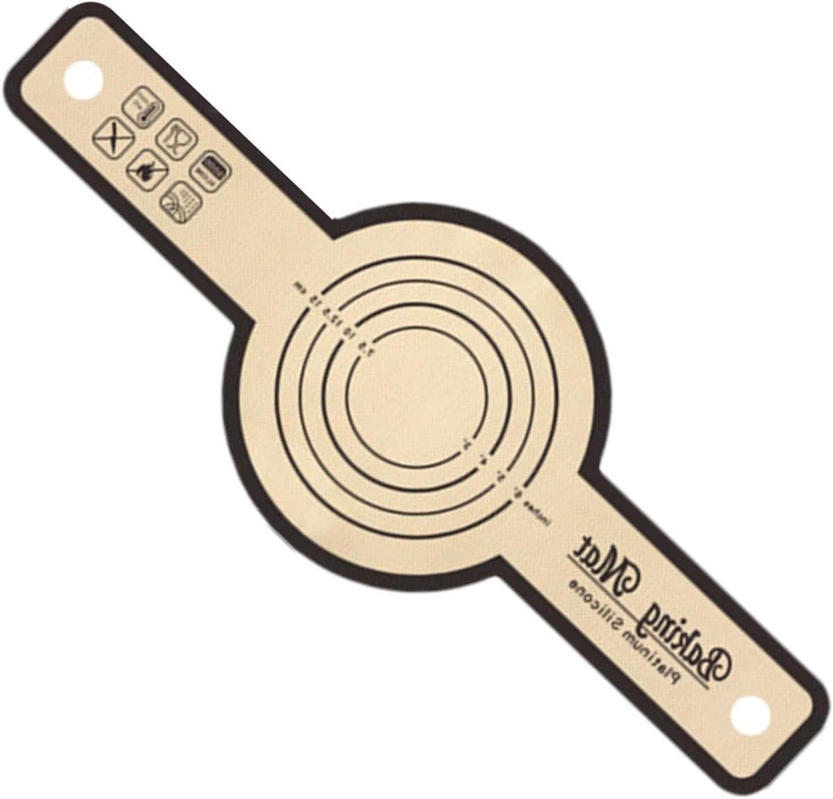 Siliconen Bakmat - Deeg Rolmat - Bakken Thuis - Met Handgrepen - 56 x 21 cm - Zwart