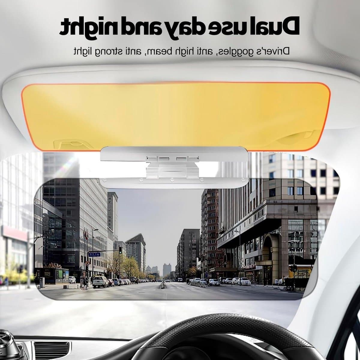 Auto Zonneklep - Antiverblindingsvizier Zonnescherm - Veiliger Rijden - Dag en Nacht Lens - 32 x 12 cm - Normaal