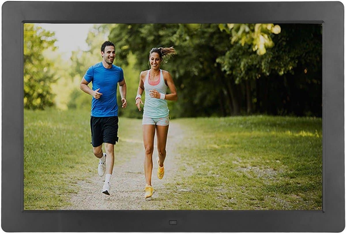 Digitale Fotolijst - Smart Album - Herinneringen Tonen - WiFi Beeldoverdracht - 15 Inch HD - Zwart