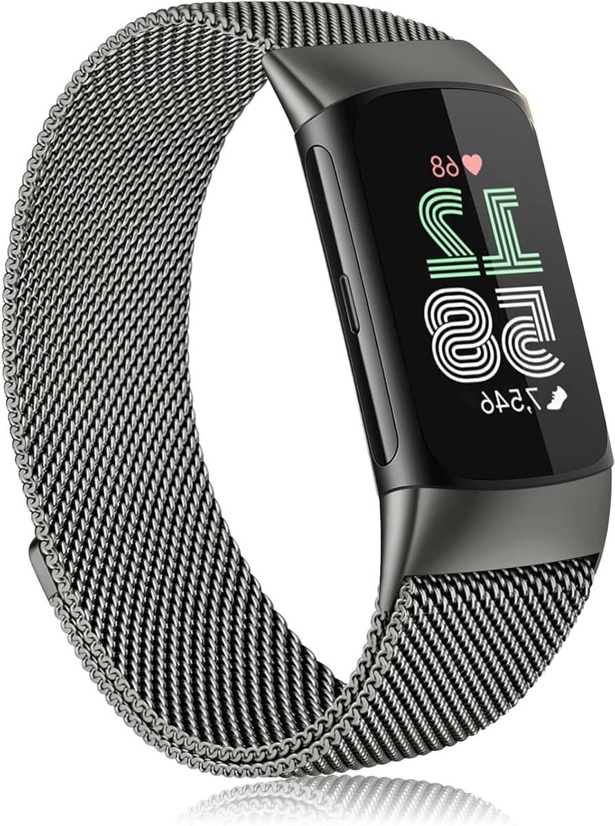 Fitbit Charge 6 Armband - Metalen band - Dagelijks gebruik - Roestvrij staal - 1 stuks - Zilver