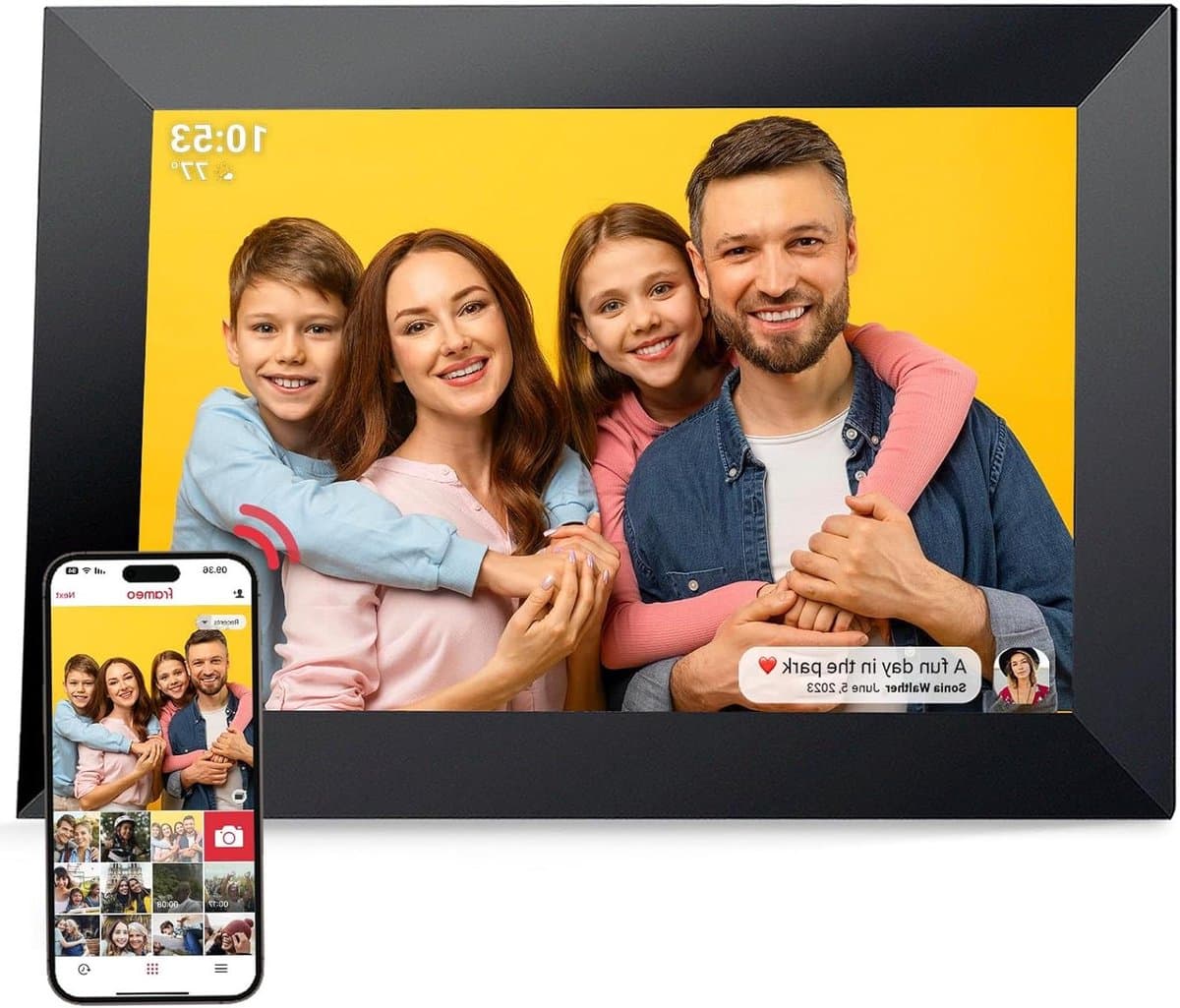 Digitale Fotolijst met Wifi - Fotolijsten - Frameo App - HD Kwaliteit - fotoweergave