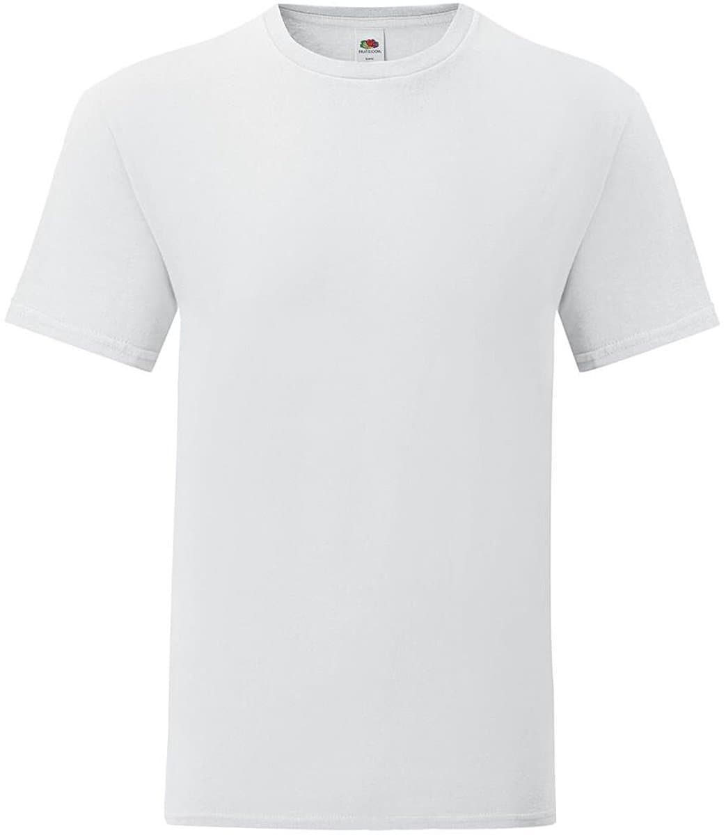 Fruit Of The Loom Iconic T Heren T-shirt - wit - 4XL