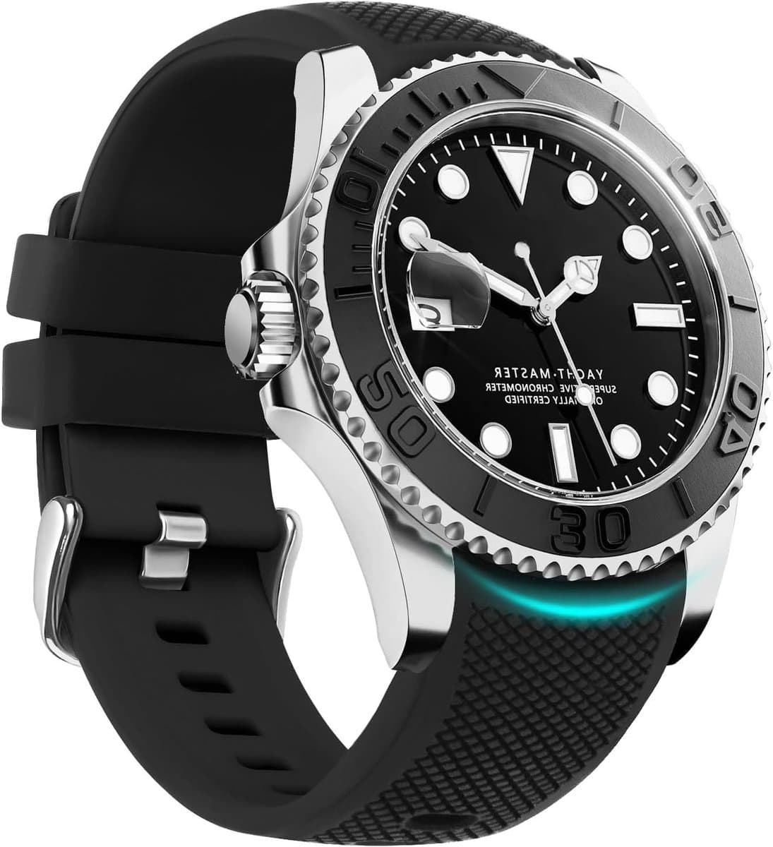 22mm Horlogeband Geschikt voor Samsung Galaxy Watch 46mm, Gear S3 Classic en Huawei Watch GT 2 - Bicolor Silicone Sport Armband zonder Gaten