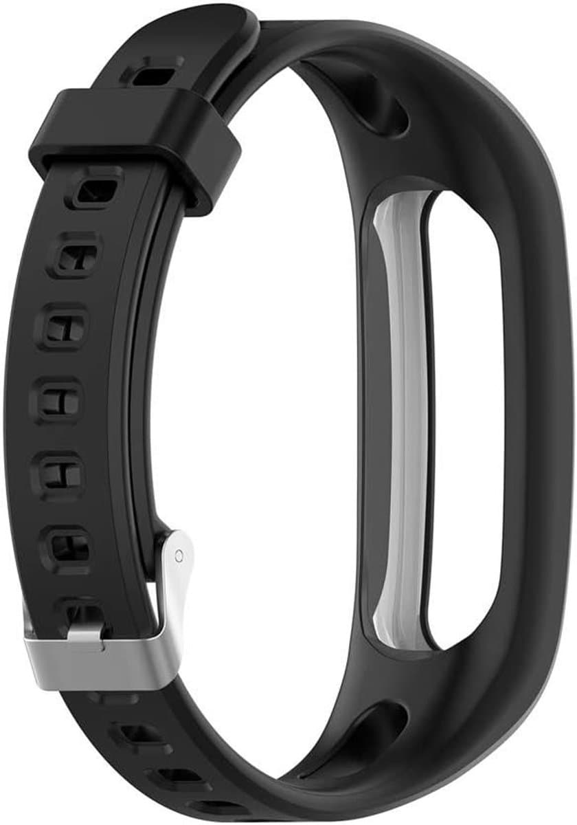 Siliconen horlogeband voor Huawei Honor Band 4 en Band 3E - Vervangband voor sportieve smartwatch, ademend en verstelbaar