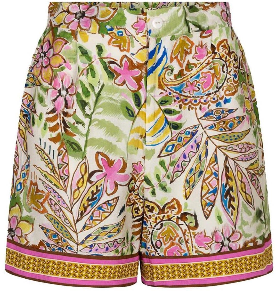 EsQualo Broek Shorts Jungle Print Hs26 14202 999 Print Dames Maat - W44