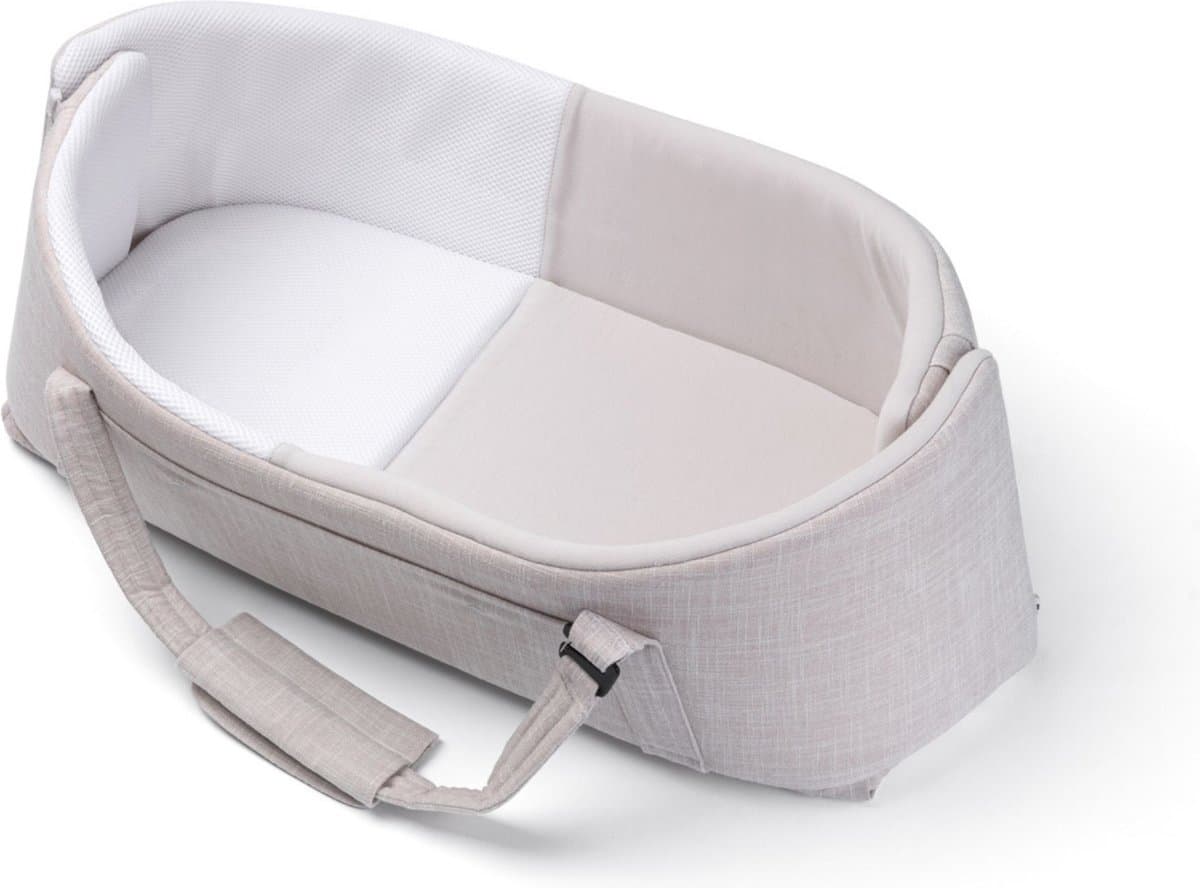 Doomoo Nest'n Go – Het Ideale Babynestje voor Thuis en Onderweg - Biokatoen - Sand