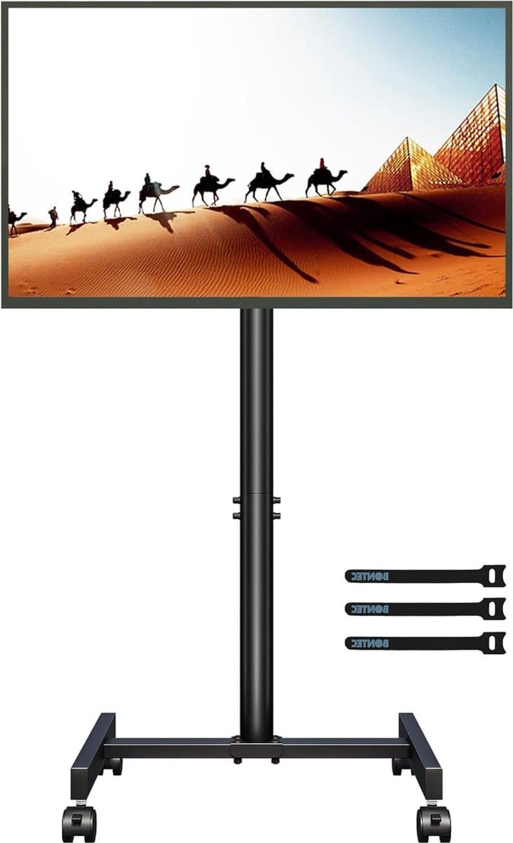Verstelbare TV-Kar met Wielen voor 13-42 Inch TV's - Max. VESA 200x200mm - 20kg - Thuis en Kantoor