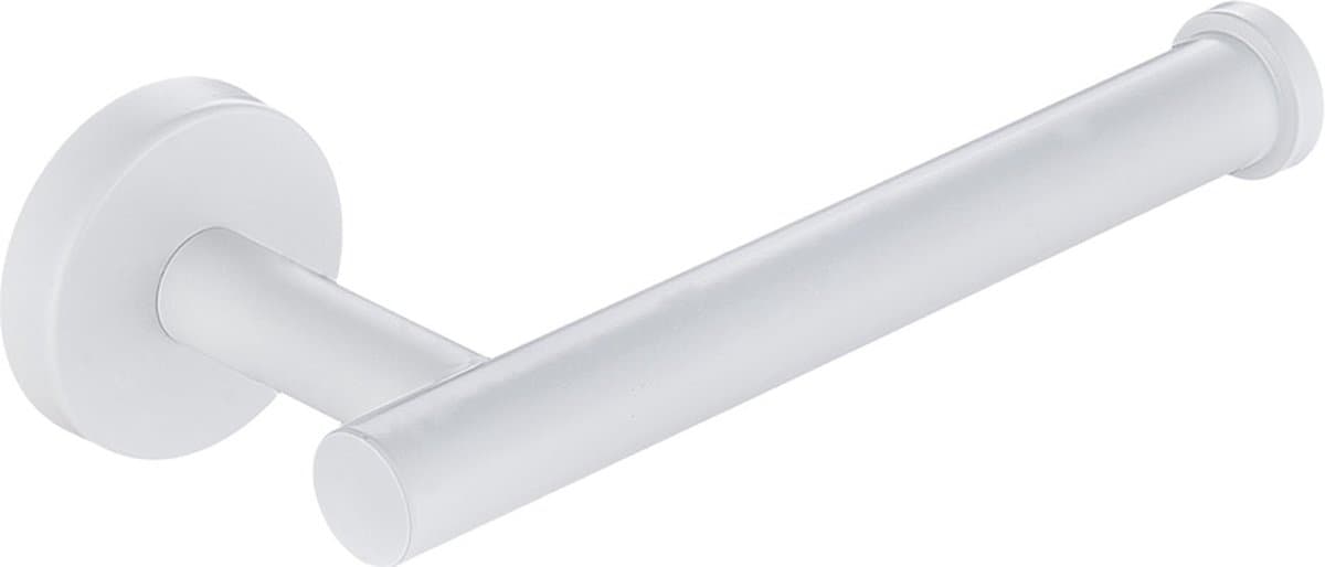 Wc-rolhouder mat wit rond zonder klep