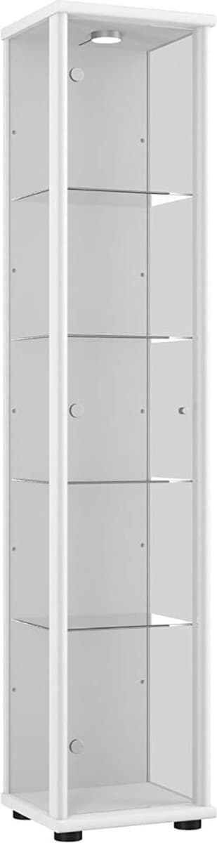 MKSS® Vitrinekast met Glas - Dressoir Kasten - Opbergkast - Wit