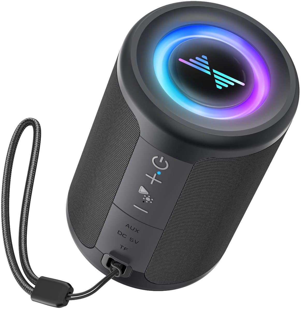 Draagbare Speaker - Bluetooth Luidspreker Met Lichtshow - IPX5 Waterdicht En Zandbestendig - 20W - 15Uur Speeltijd En USB-C Opladen - Teal Voor Strand En Camping