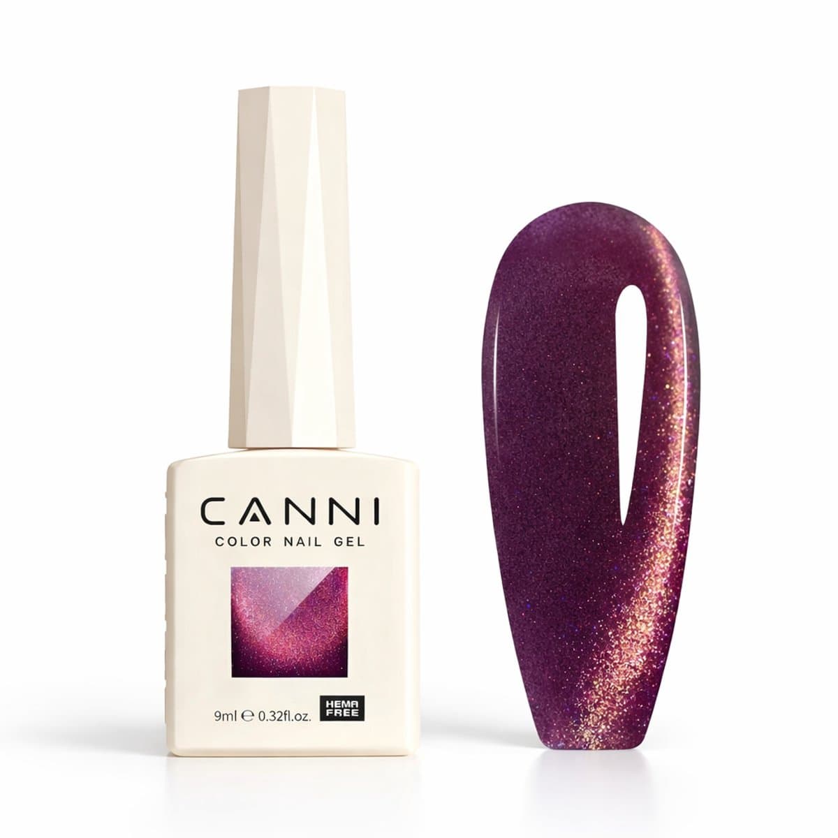 Canni - Cateye gellak - 10 ml - HEMA-vrij - TPO-vrij - Cat eye gellak - Cat eye - Pink Gellac - Gellak - Cat eye nagellak - Cat eye gellak set - Gellak nagellak - Gellak set