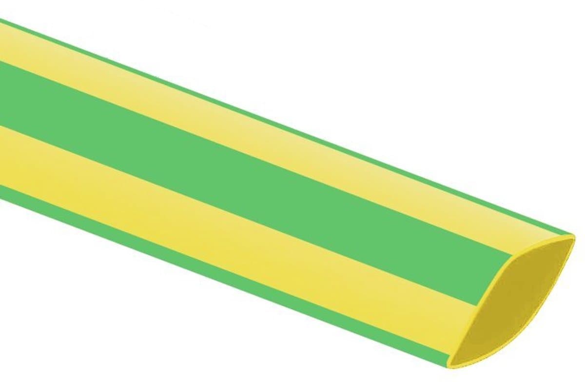 Krimpkous - 2:1 - 9,5 naar 4,75mm - 1 meter - Geel-groen