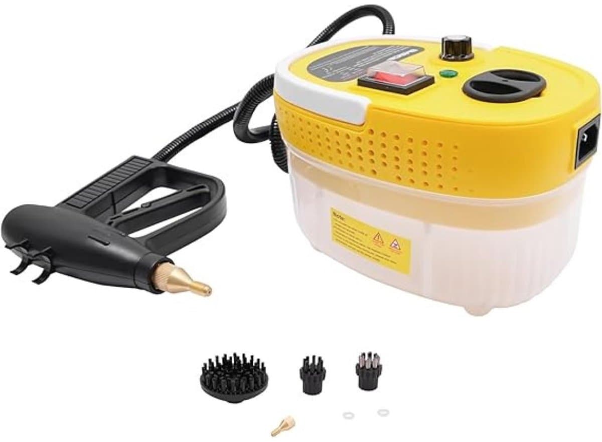 Zyrex® Stoomreiniger bank - Stoomreiniger - Stoomreiniger meubels - Stoomreinigers - Geel - ‎19cm x 15cm x 13cm