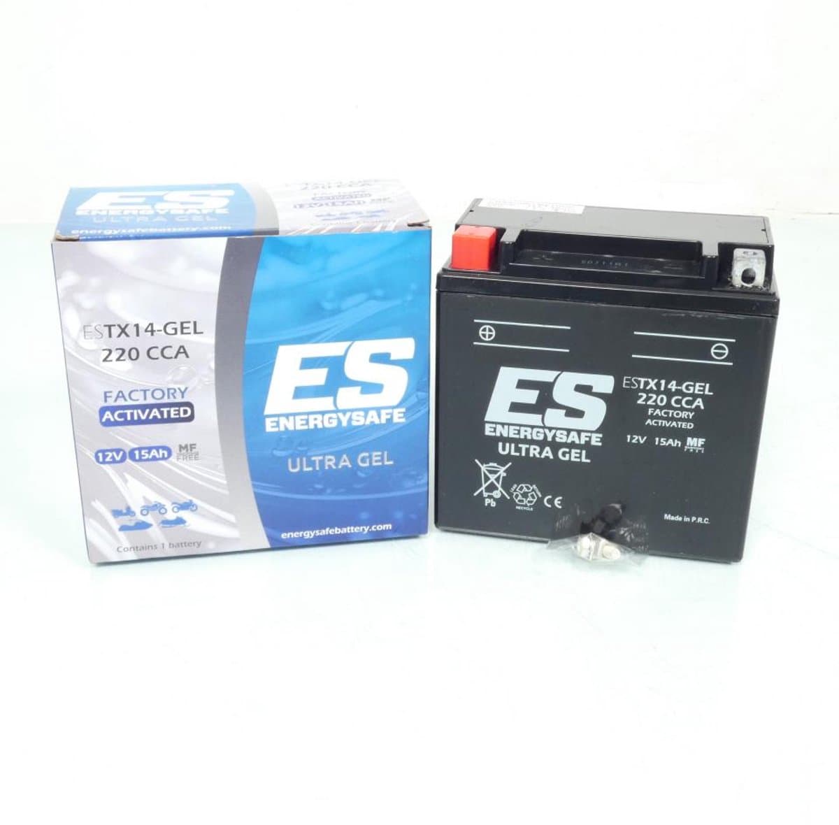Batterie SLA Energysafe pour Moto Moto Guzzi 750 V7 Stornello 2016 YTX14 / 12V 15Ah Neuf