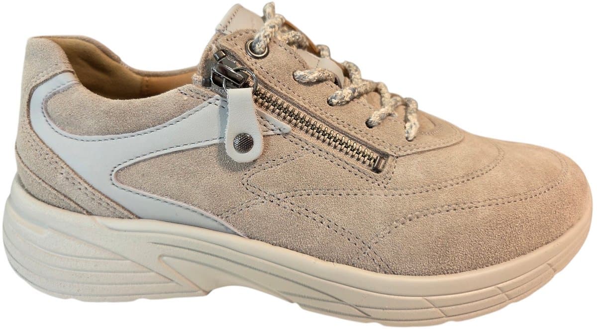 Hartjes 162.2601/31 03.13 Sneakers Beige Suede Dames Breedtemaat K - Beige - 39