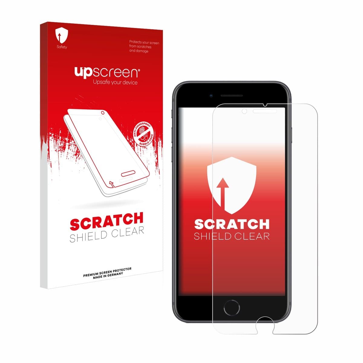 upscreen - Screenprotector voor Apple iPhone 8 Plus - Folie Beschermfolie transparant