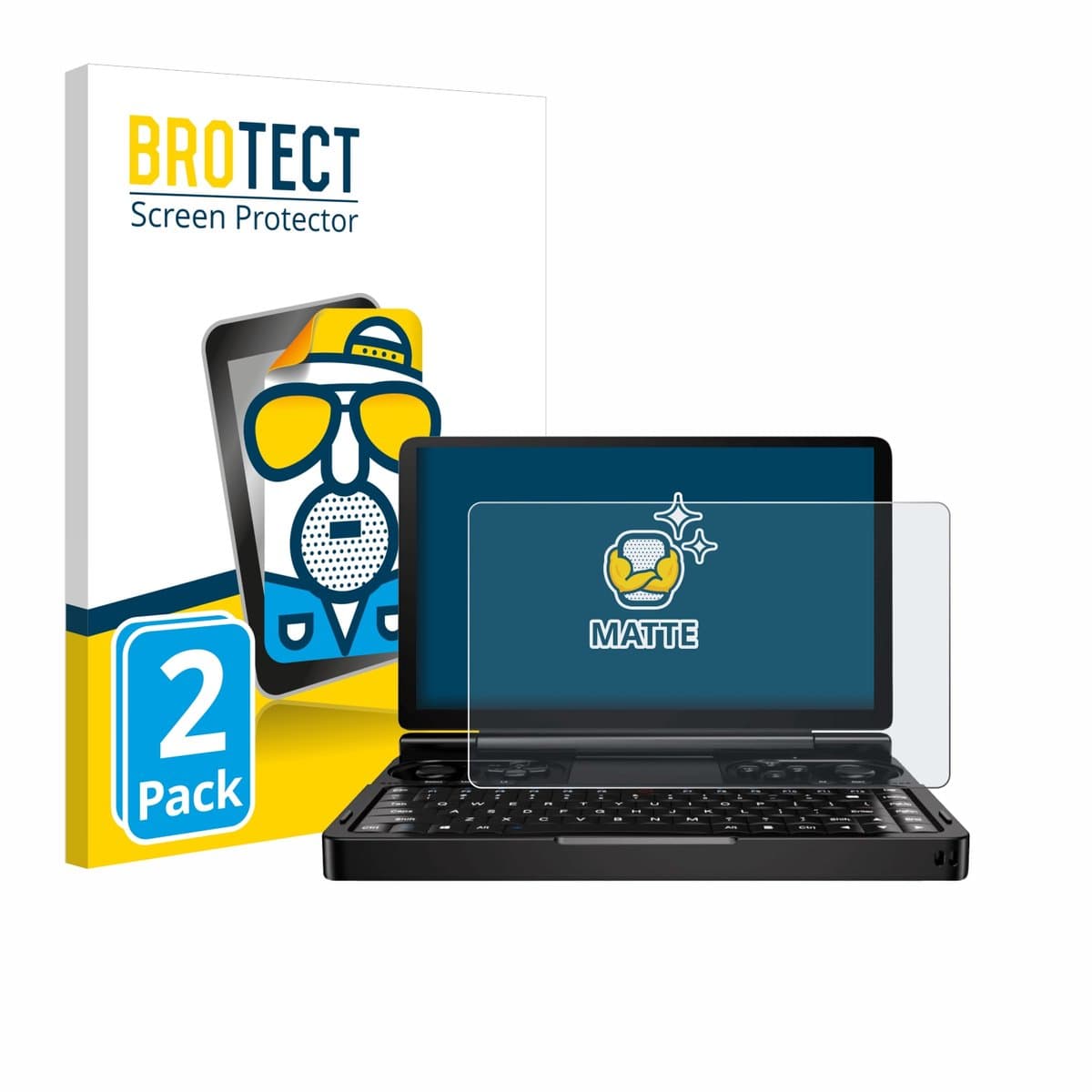 BROTECT - Screenprotector voor GPD Win Mini (2024) - Folie Beschermfolie matte 2 Stuks