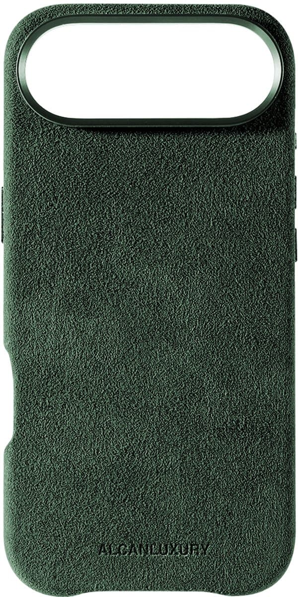 Alcanluxury Alcantara telefoonhoesje geschikt voor Apple iPhone 17 Air - Midnight Green