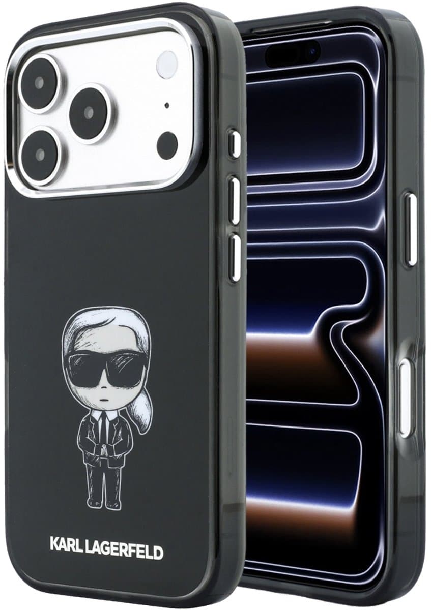 Karl Lagerfeld - HC MagSafe IML Ikonik Sketch Print (KLHMP18X6HKIKDK) - iPhone 18 Pro Max / iPhone 17 Pro Max - Black