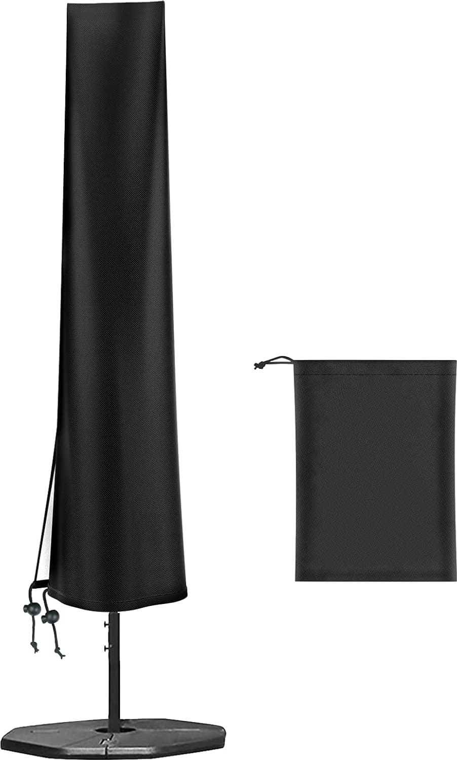 Zivano Parasolhoes - Parasolhoes Waterdicht - Beschermhoes voor Zweefparasol - Zwart - 175cm × 50cm × 30cm