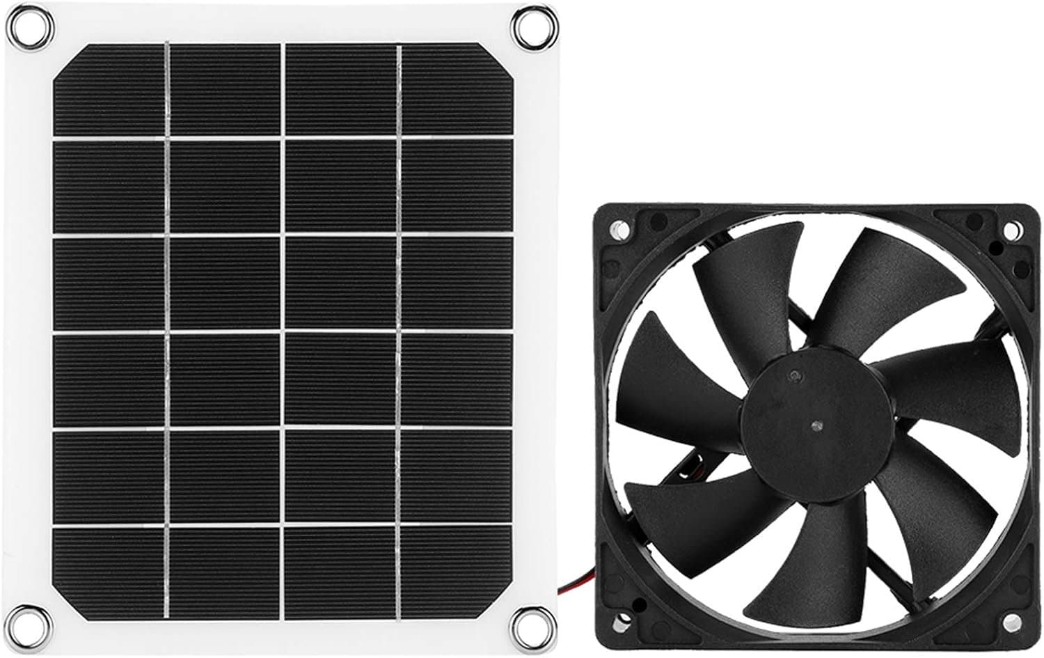 Zonne-energie ventilator 10W - 4,7 inch - IP67 waterdicht - ideaal voor kippenhok en kassen - Homevero