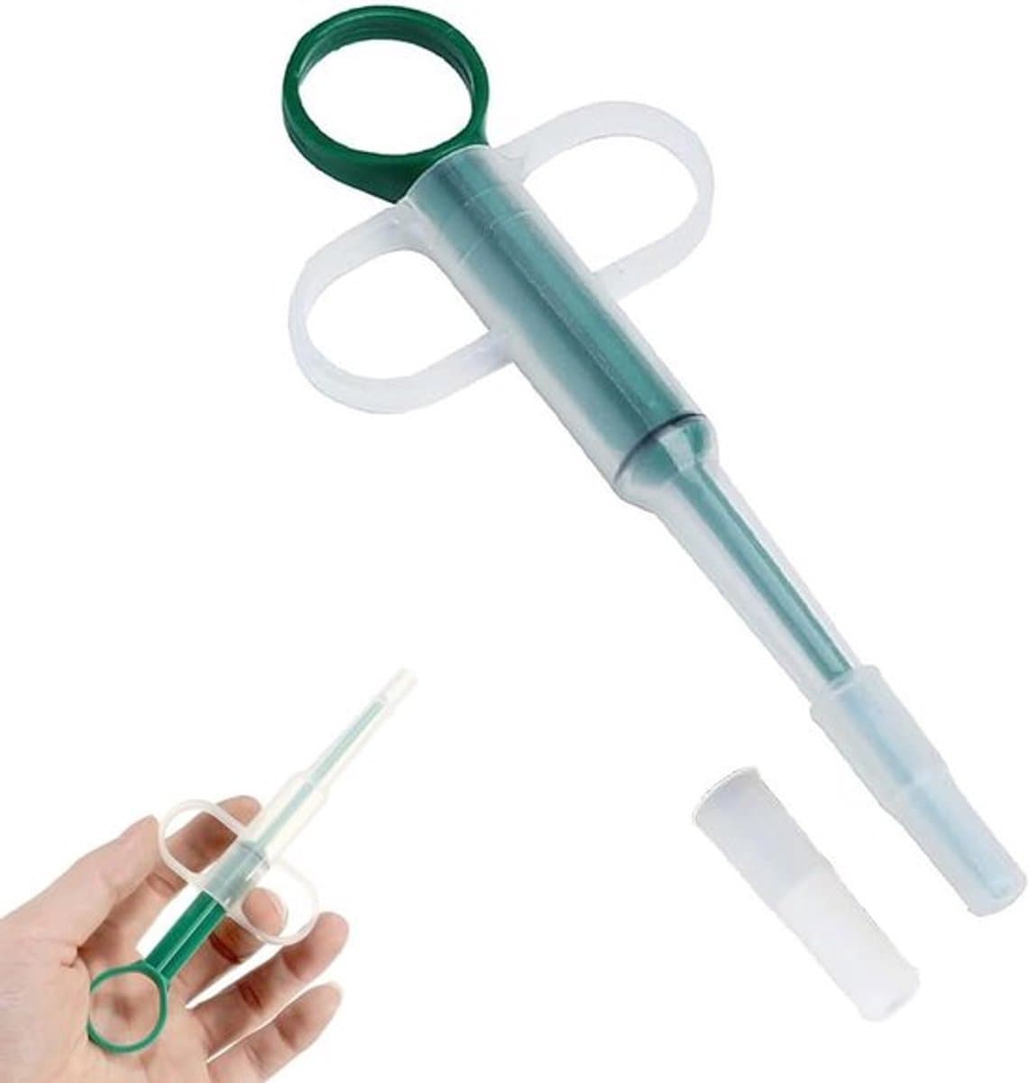 Pillenschieter voor Kleine Honden en Katten - Herbruikbare Tablet Dispenser en Medicijn Feeder voor Dieren, Eenvoudig in Gebruik en Effectief voor Pillen en Tabletten