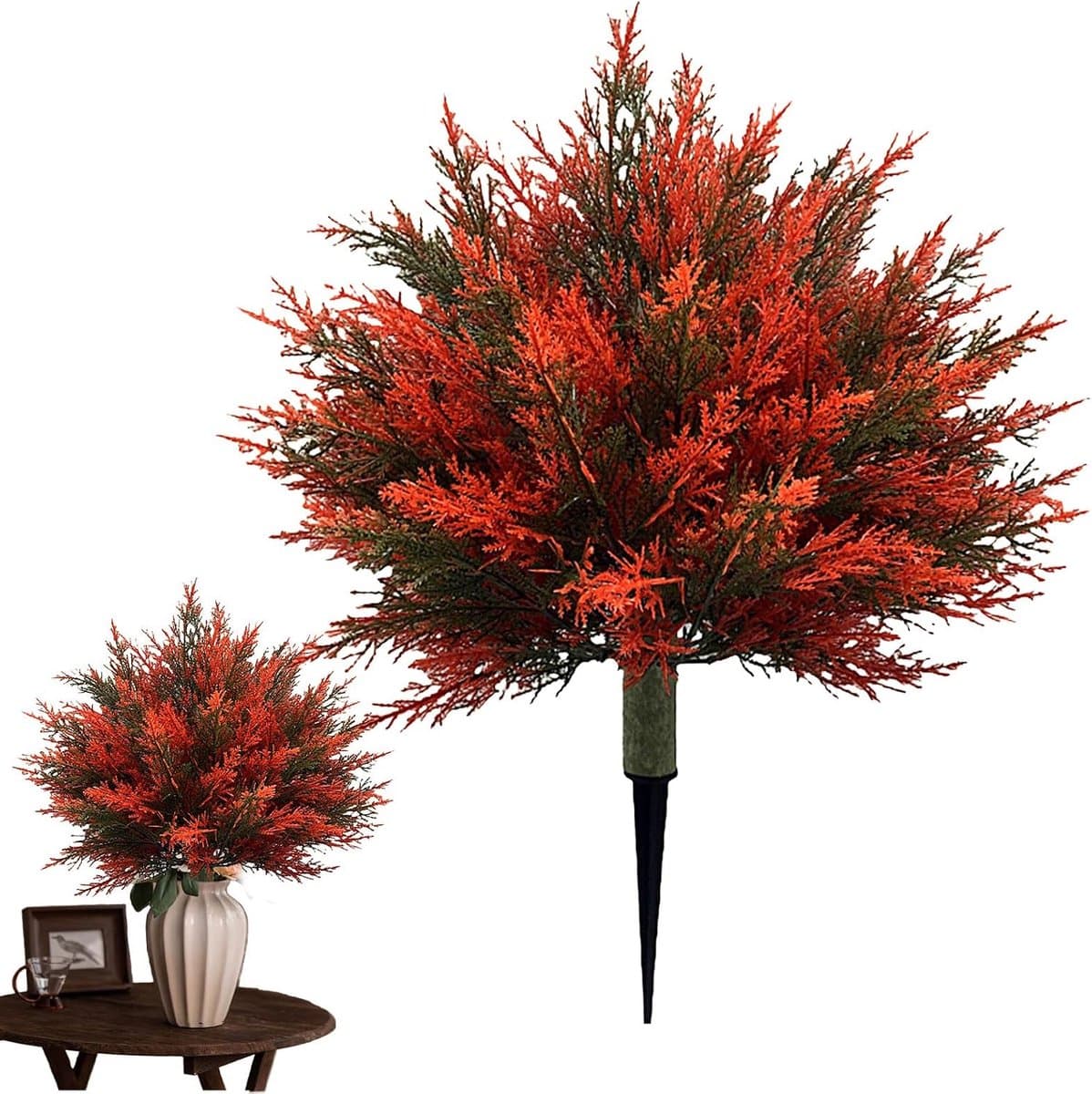 Kunst cederboom - Decoratieve boom - Tuin decoreren - Onderhoudsvriendelijk ontwerp - 60 cm hoog - Groen