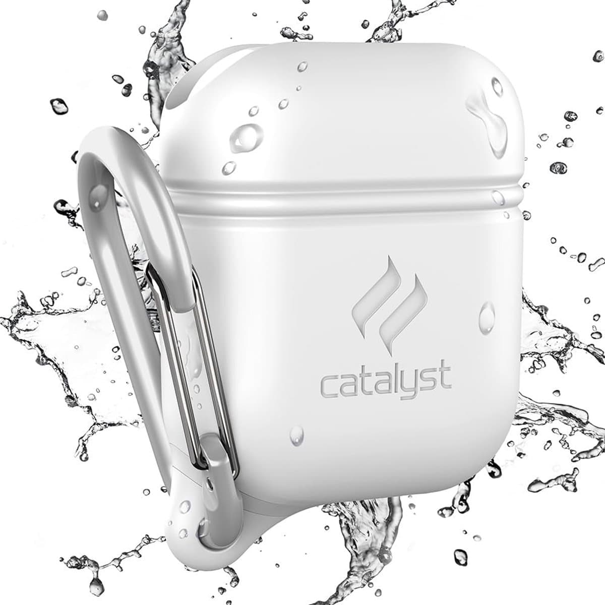 Thijox - Waterdichte en Lekvrije Behuizing voor AirPods - Wit - Schokbestendig, Duurzaam, Ideaal voor Buiten, Reizen, Sport en Dagelijks Gebruik
