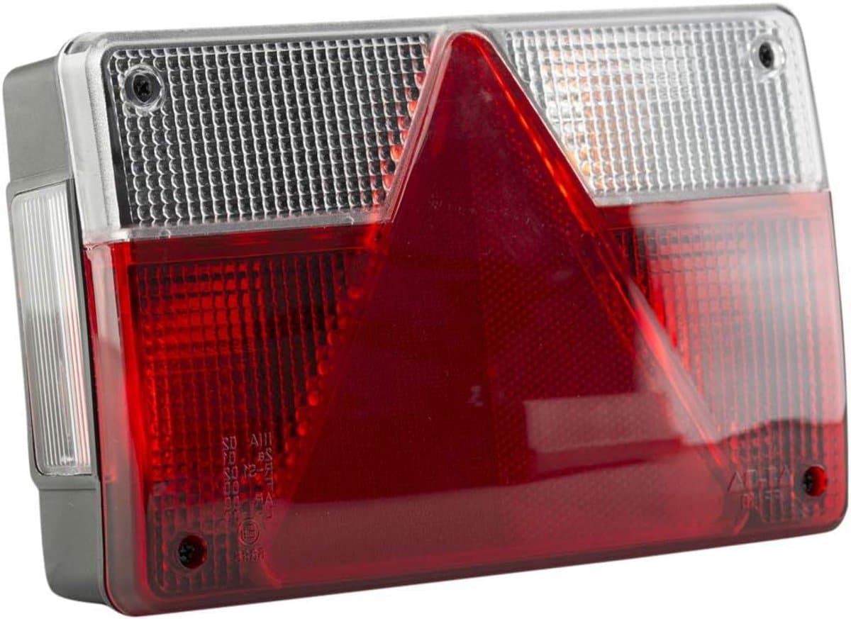 Trailerlicht Links - Aanhangerlamp Achterlicht - Verkeersveiligheid Verbeteren - Zes Functies Geïntegreerd - 216 x 137 x 54 mm - Rood