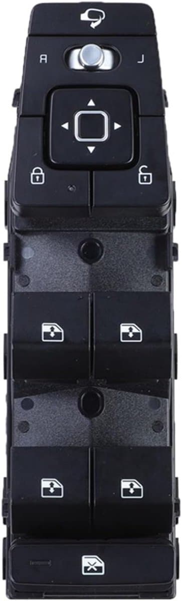 Elektrische Raamschakelaar - Auto Onderdeel - Raambediening Auto - Comfortabele Touch - 2.54 cm - Zwart