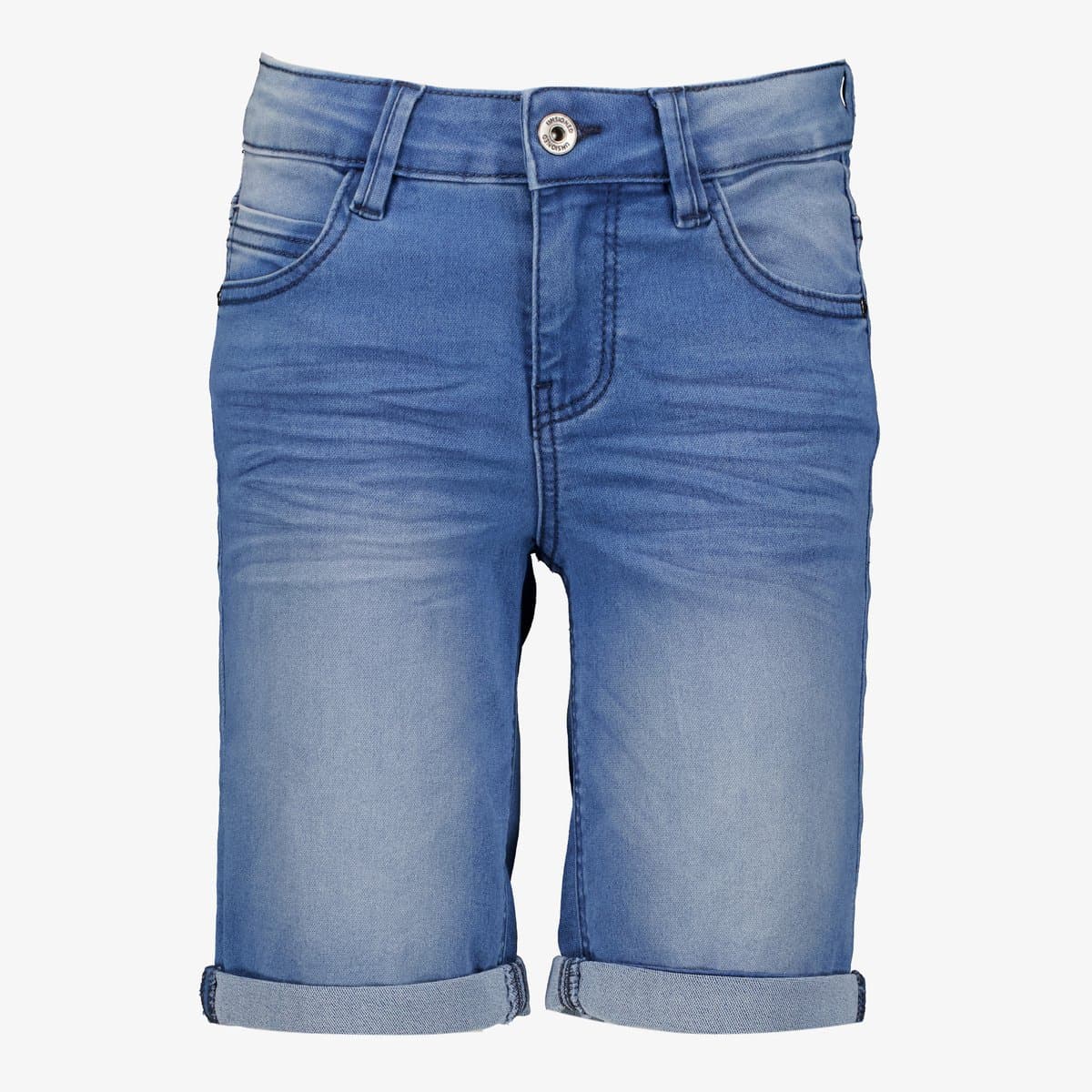 Unsigned jongens denim short medium blauw - Maat 164