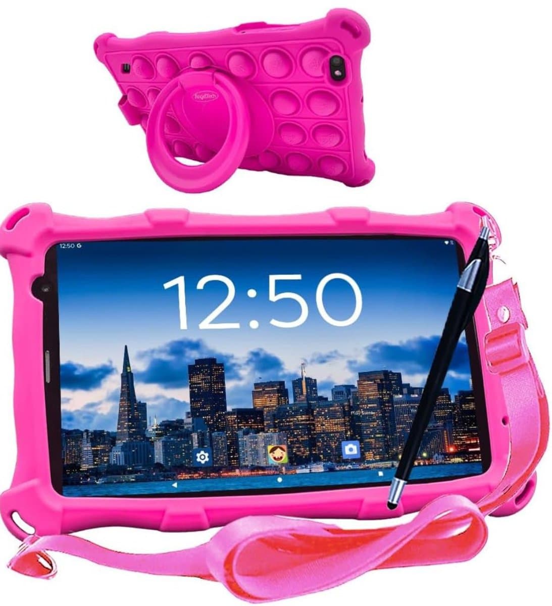 RONN® Kindertablet Deplay - Kinder Tablet Deplay - Kindertablet Deplay Pro - Roze - 23cm x 13cm x 1cm