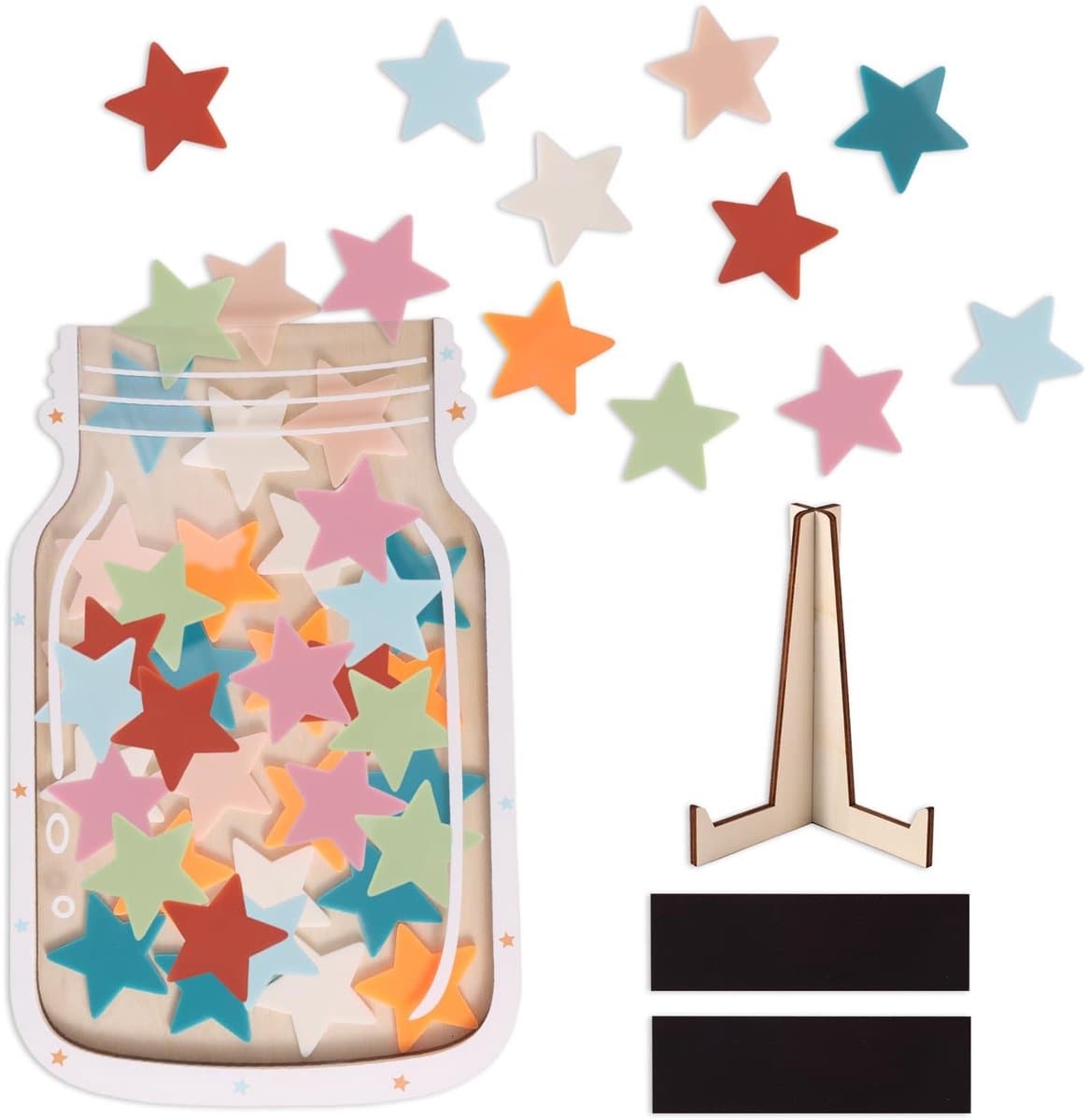 Solidchoice - Dailygoody - Magnetische Beloningspot voor Kinderen - Sterren Pot voor Gedragsmanagement - Effectieve beloningsmethode - Educatief speelgoed - Stimule...