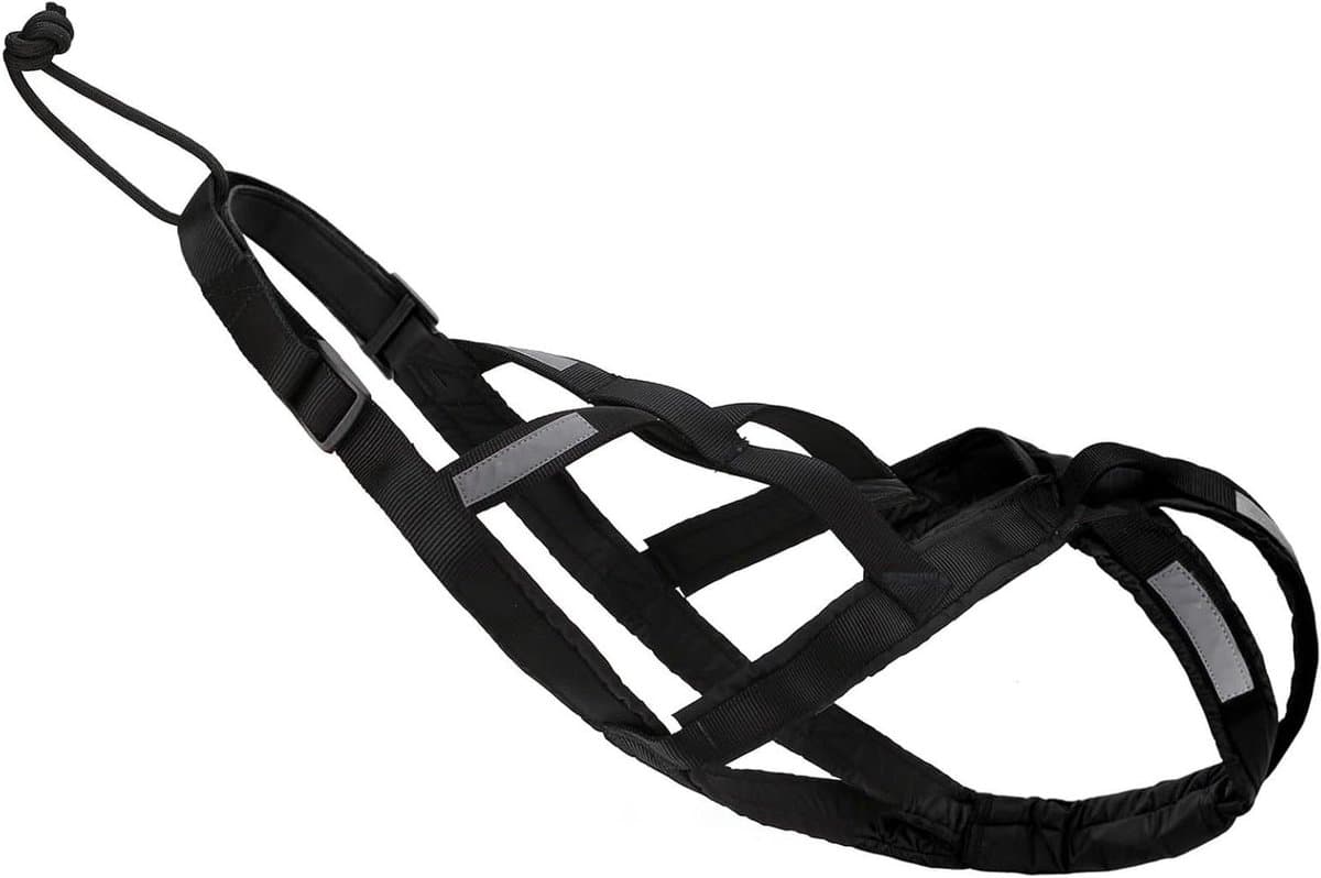 Hondentuig - Trek harnas - Sportactiviteiten - X-back constructie - Maat M - Zwart