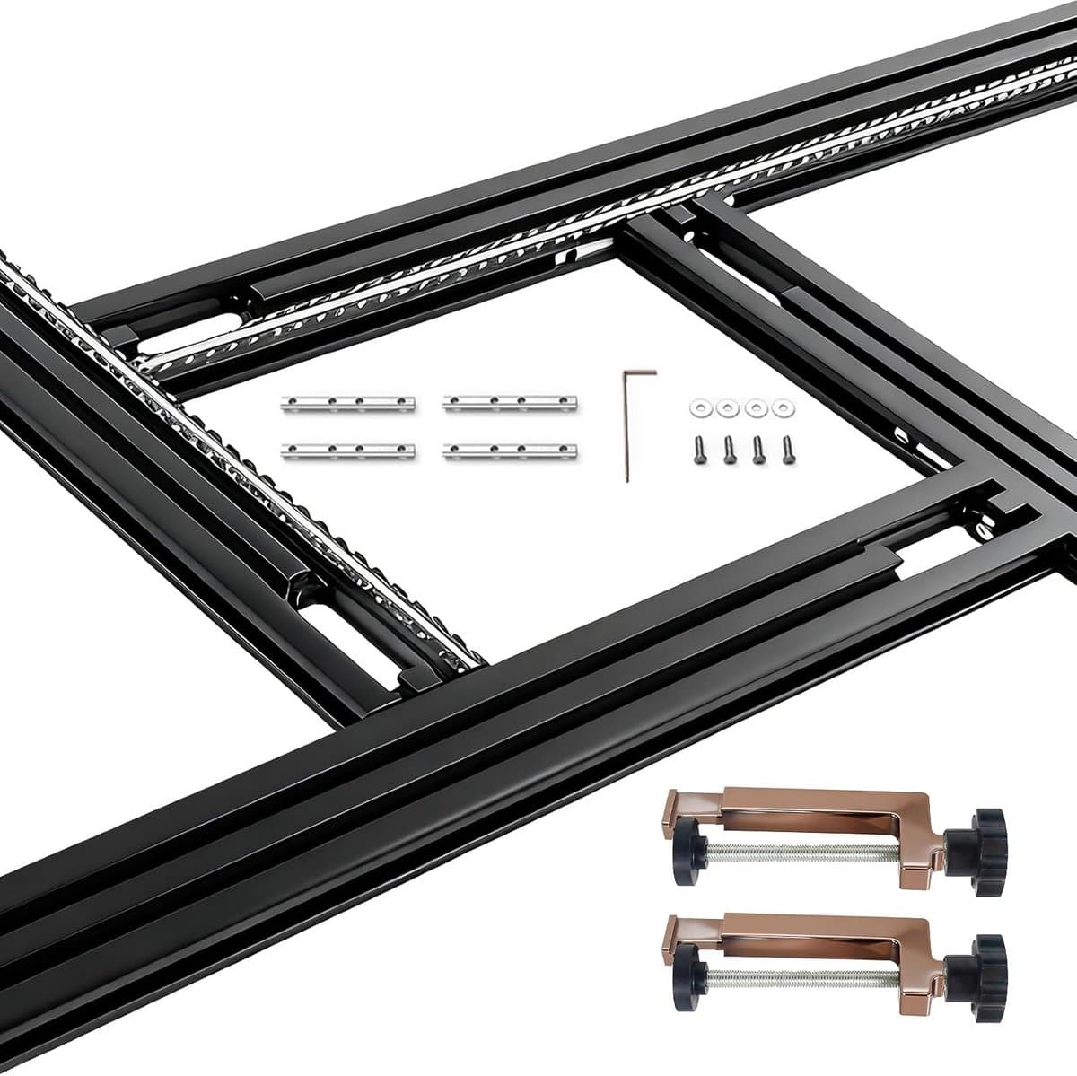 Verstelbaar Freessjabloon - Router Jig Hout - Sleuven Maken - Hoge Precisie - 800 x 800 mm