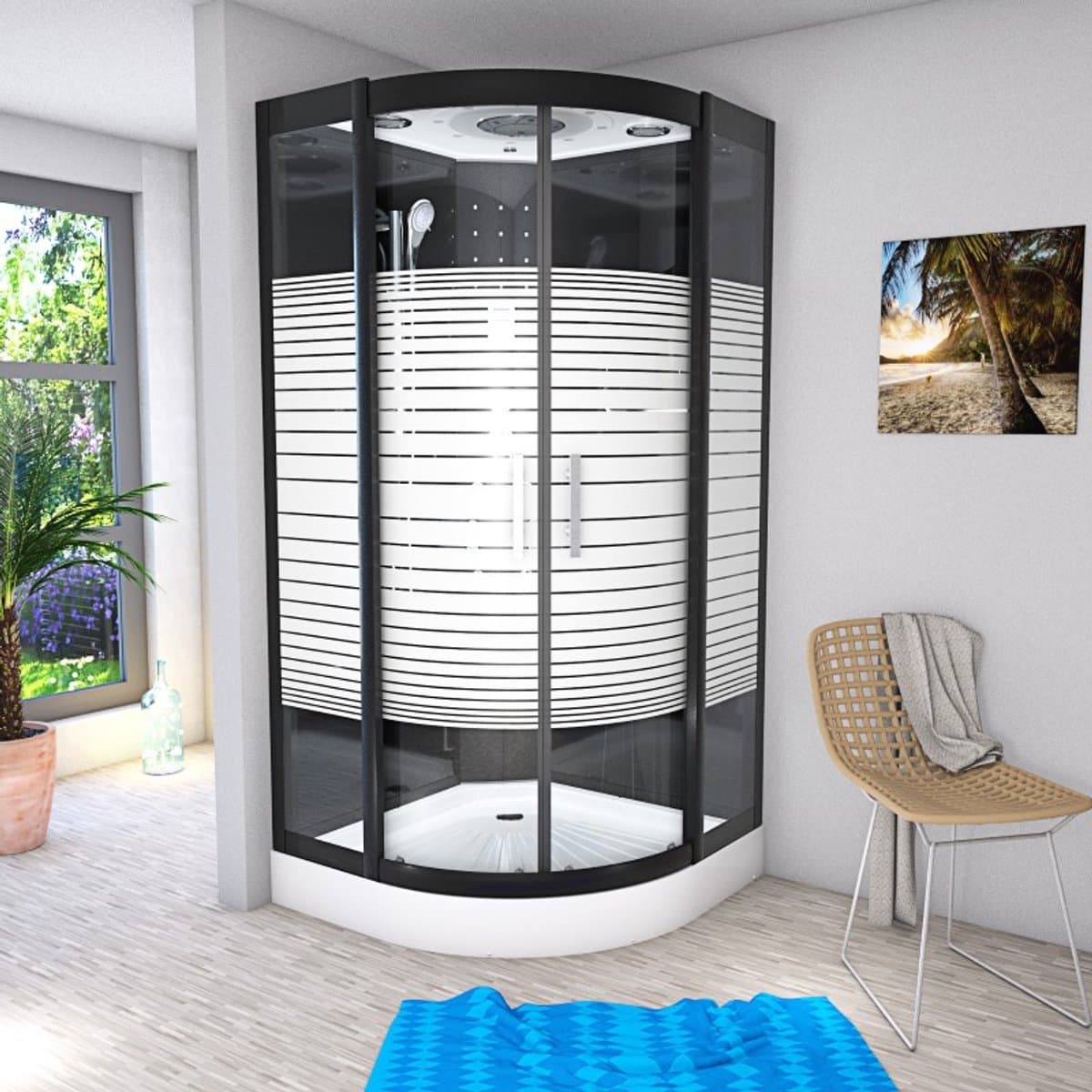 Douchecabine Nardo 90X90X215 - Thermostaatkraan