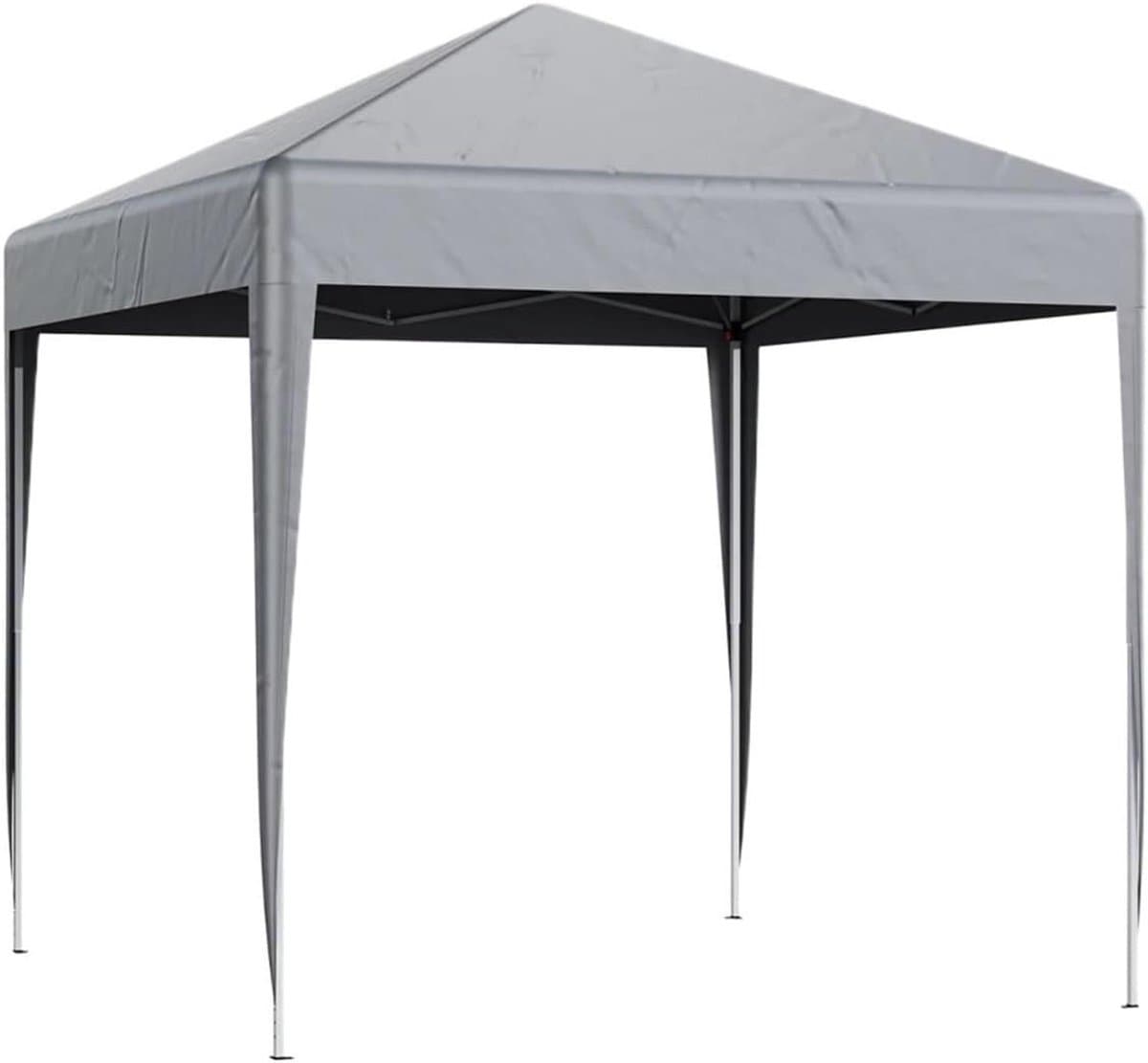 Opvouwbaar Paviljoen - Pop-up Tent - Feestelijke Bijeenkomsten - In Hoogte Verstelbaar - 2 x 2 Meter - Grijs